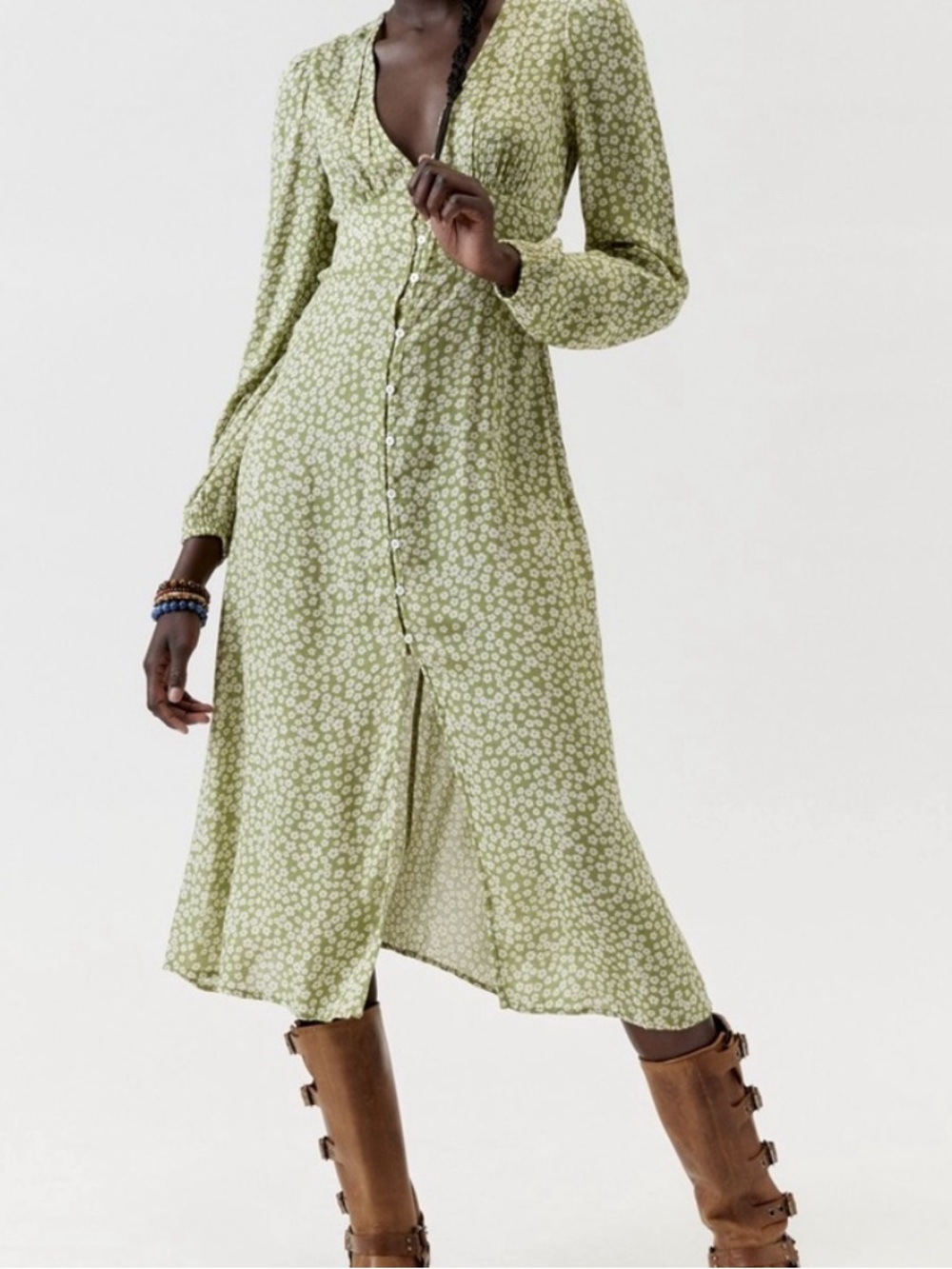 Billabong Cool-Nights Long Sleeve Midi Dress, Light Weight